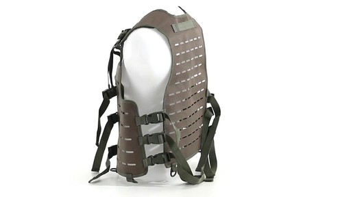 Mil-Tec Military-Style Lightweight Laser-Cut Vest 360 View - image 9 from the video
