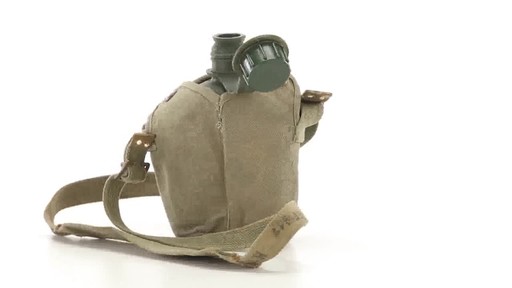 Belgian Military Surplus 1 Quart OD Canteens with Covers - image 2 from the video