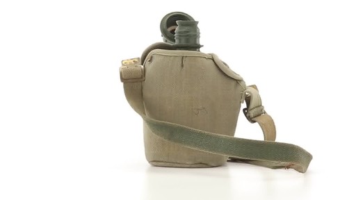 Belgian Military Surplus 1 Quart OD Canteens with Covers - image 7 from the video