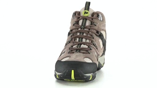 Merrell Men's Yokota Trail Mid Waterproof Hiking Shoes 360 View - image 2 from the video