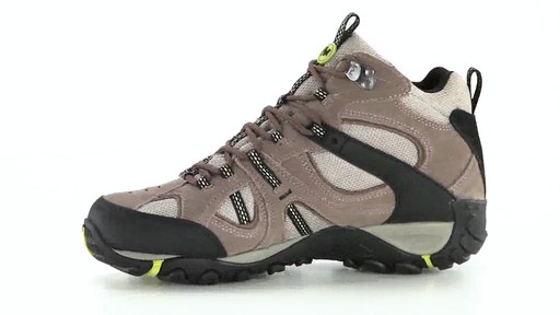 Merrell Men's Yokota Trail Mid Waterproof Hiking Shoes 360 View - image 4 from the video