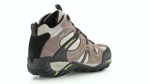 Merrell Men's Yokota Trail Mid Waterproof Hiking Shoes 360 View - image 8 from the video