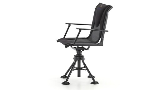 Bolderton 360 Comfort Swivel Hunting Blind Chair with Armrests 360 View - image 1 from the video