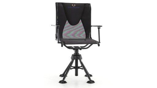 Bolderton 360 Comfort Swivel Hunting Blind Chair with Armrests 360 View - image 3 from the video