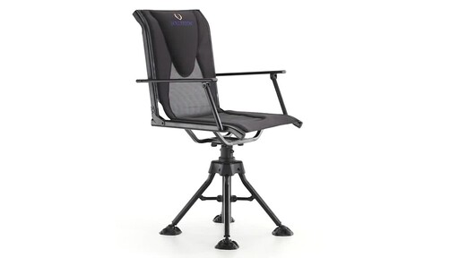 Bolderton 360 Comfort Swivel Hunting Blind Chair with Armrests 360 View - image 4 from the video