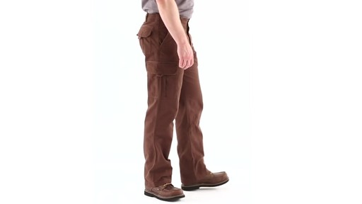Guide Gear Men's Flannel Lined Cargo Pants 360 View - image 3 from the video