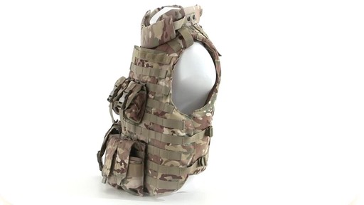 Mil-Tec Military-style Padded OCP Plate Carrier Vest 360 View - image 10 from the video