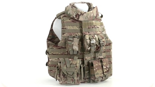 Mil-Tec Military-style Padded OCP Plate Carrier Vest 360 View - image 2 from the video