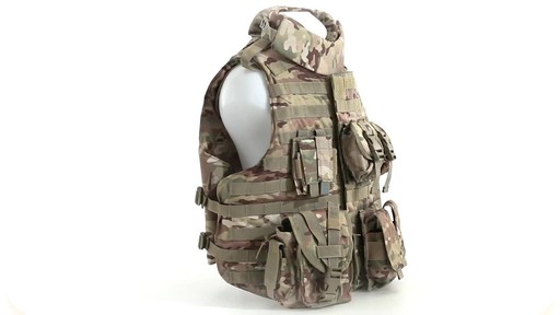 Mil-Tec Military-style Padded OCP Plate Carrier Vest 360 View - image 3 from the video