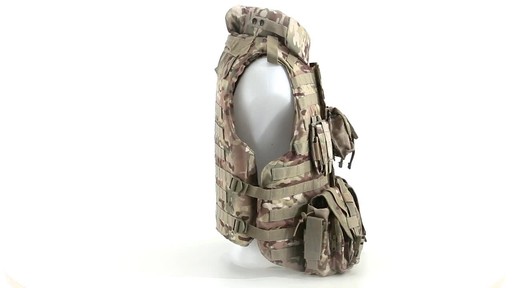 Mil-Tec Military-style Padded OCP Plate Carrier Vest 360 View - image 4 from the video
