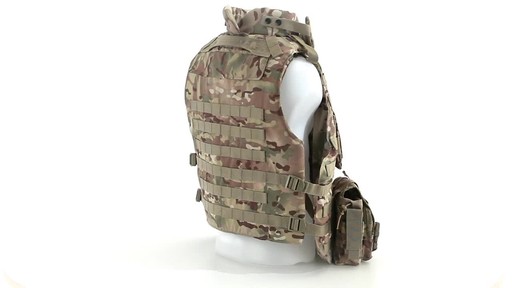 Mil-Tec Military-style Padded OCP Plate Carrier Vest 360 View - image 5 from the video