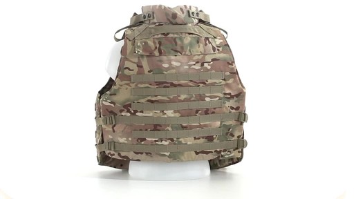 Mil-Tec Military-style Padded OCP Plate Carrier Vest 360 View - image 7 from the video