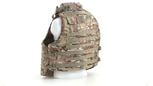 Mil-Tec Military-style Padded OCP Plate Carrier Vest 360 View - image 8 from the video