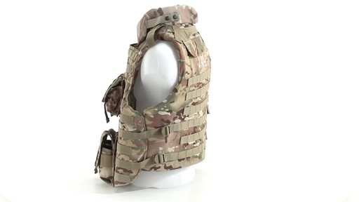 Mil-Tec Military-style Padded OCP Plate Carrier Vest 360 View - image 9 from the video