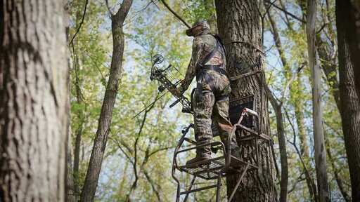 Guide Gear 18' Ultra Comfort Ladder Tree Stand - image 9 from the video