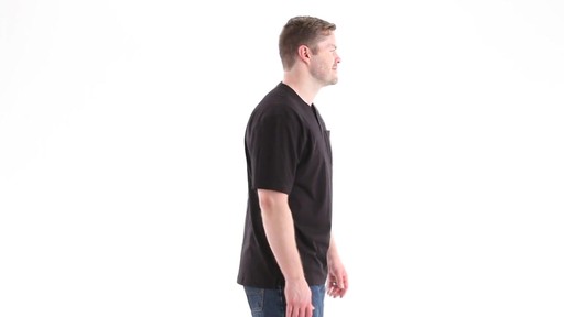 Guide Gear Men's Stain Kicker Henley Pocket T Shirt With Teflon 360 View - image 3 from the video