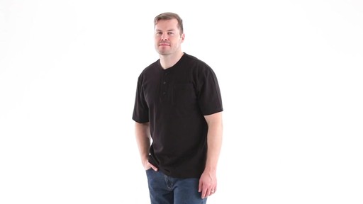 Guide Gear Men's Stain Kicker Henley Pocket T Shirt With Teflon 360 View - image 9 from the video
