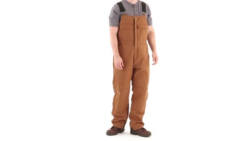 Gravel Gear Men's Insulated Duck Overalls with Teflon 360 View - image 1 from the video