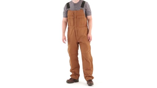 Gravel Gear Men's Insulated Duck Overalls with Teflon 360 View - image 10 from the video
