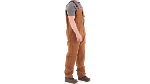 Gravel Gear Men's Insulated Duck Overalls with Teflon 360 View - image 2 from the video