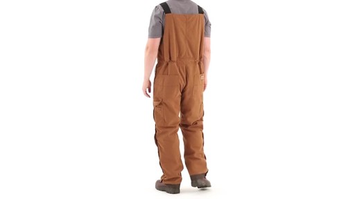 Gravel Gear Men's Insulated Duck Overalls with Teflon 360 View - image 6 from the video