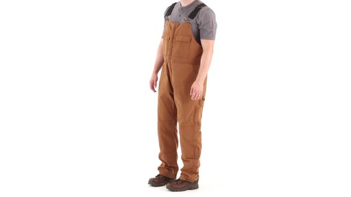 Gravel Gear Men's Insulated Duck Overalls with Teflon 360 View - image 9 from the video