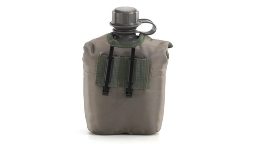 Military Style Canteen with Cover 2 Pack 360 View - image 10 from the video