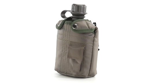 Military Style Canteen with Cover 2 Pack 360 View - image 3 from the video