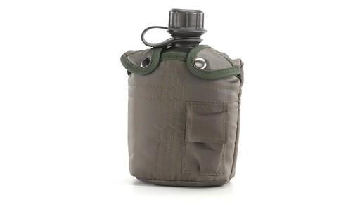 Military Style Canteen with Cover 2 Pack 360 View - image 4 from the video