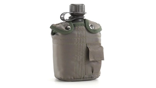 Military Style Canteen with Cover 2 Pack 360 View - image 5 from the video