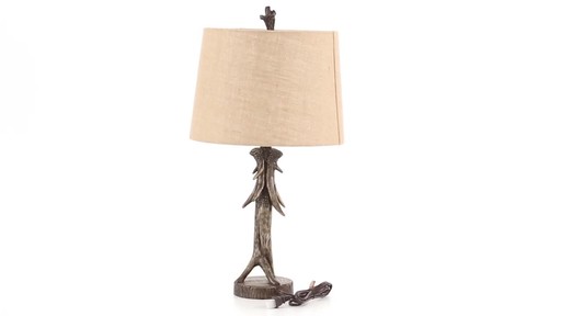CASTLECREEK Antler Table Lamp 360 View - image 2 from the video