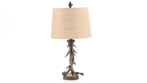 CASTLECREEK Antler Table Lamp 360 View - image 6 from the video