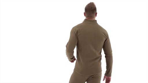Guide Gear Men's Heavyweight Fleece Base Layer Quarter Zip Top 360 View - image 6 from the video