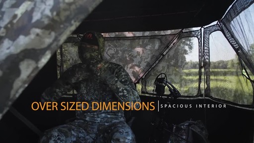 Muddy Infinity 3-person Ground Blind - image 1 from the video