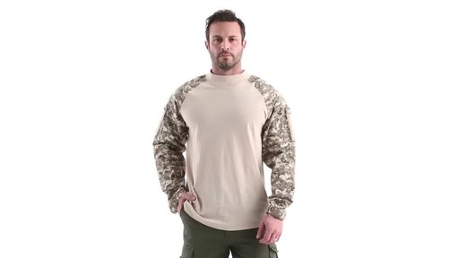 HQ ISSUE Men's Long Sleeved Combat-Style Shirt 360 View - image 10 from the video