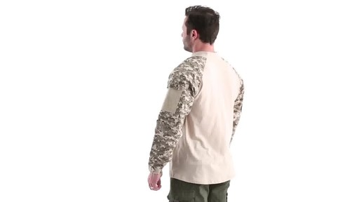 HQ ISSUE Men's Long Sleeved Combat-Style Shirt 360 View - image 5 from the video