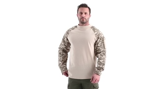 HQ ISSUE Men's Long Sleeved Combat-Style Shirt 360 View - image 8 from the video