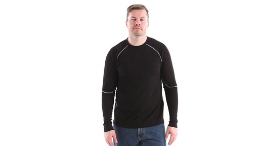 Guide Gear Men's Midweight Thermal Base Layer Shirts 2 Pack 360 View - image 10 from the video