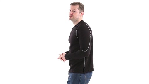 Guide Gear Men's Midweight Thermal Base Layer Shirts 2 Pack 360 View - image 7 from the video