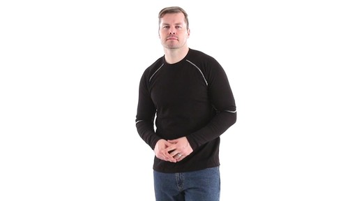 Guide Gear Men's Midweight Thermal Base Layer Shirts 2 Pack 360 View - image 8 from the video