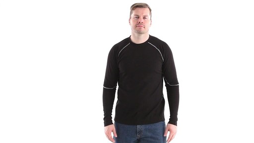 Guide Gear Men's Midweight Thermal Base Layer Shirts 2 Pack 360 View - image 9 from the video