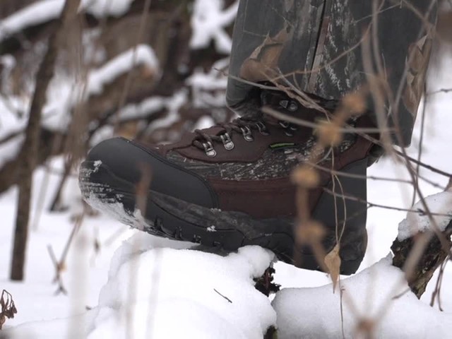 Guide Gear Artic Mens 2000 Gram Insulated Hunting Boots Waterproof Mossy Oak - image 10 from the video