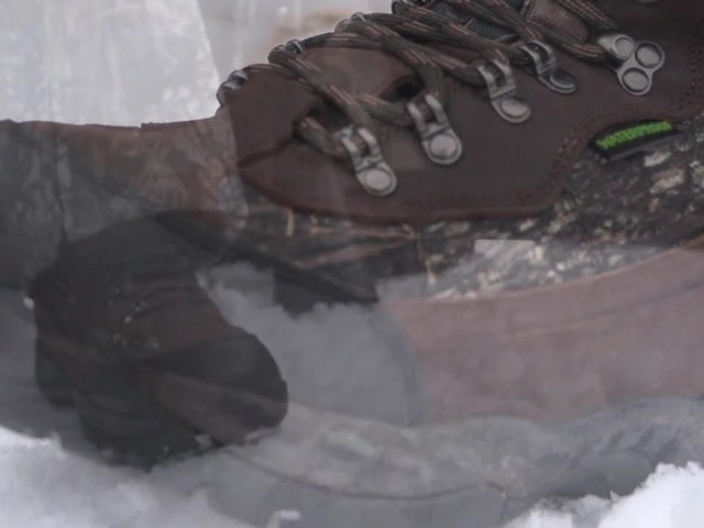 Guide Gear Artic Mens 2000 Gram Insulated Hunting Boots Waterproof Mossy Oak - image 9 from the video