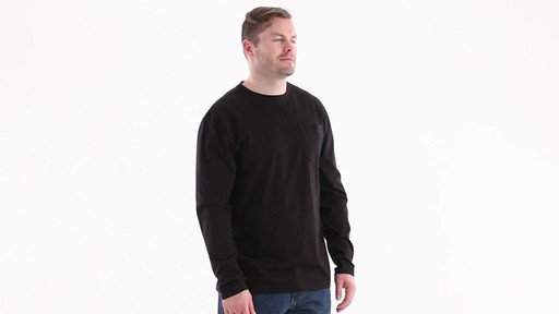Guide Gear Men's Stain Kicker Long Sleeve Pocket T Shirt With Teflon 360 View - image 2 from the video