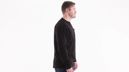 Guide Gear Men's Stain Kicker Long Sleeve Pocket T Shirt With Teflon 360 View - image 3 from the video