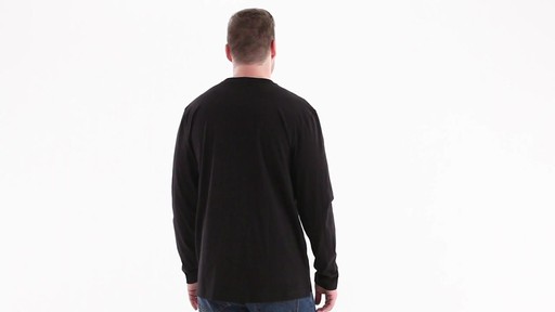 Guide Gear Men's Stain Kicker Long Sleeve Pocket T Shirt With Teflon 360 View - image 5 from the video