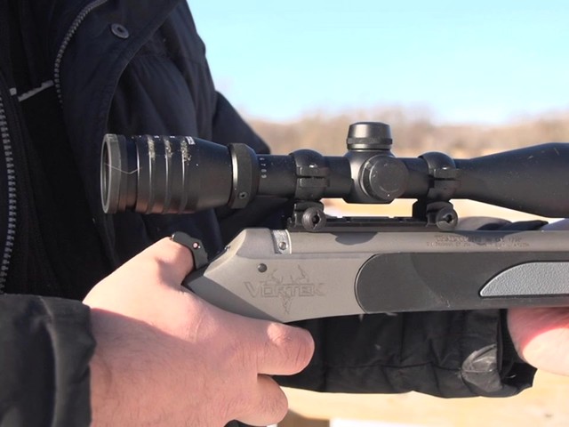 Traditions® Vortek™ Redfield® Revenge™ Black Powder Rifle Package - image 6 from the video