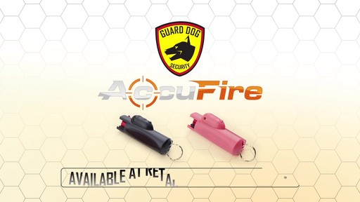 Guard Dog Accufire Keychain Pepper Spray With Laser Sight - image 10 from the video