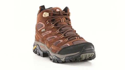 Merrell Men's Moab 2 Waterproof Mid Hiking Boots 360 View - image 1 from the video