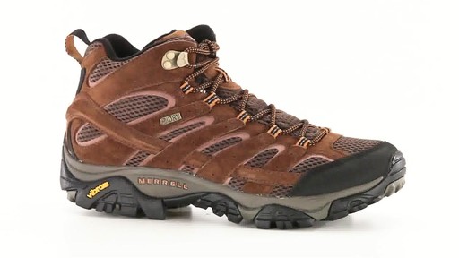 Merrell Men's Moab 2 Waterproof Mid Hiking Boots 360 View - image 10 from the video